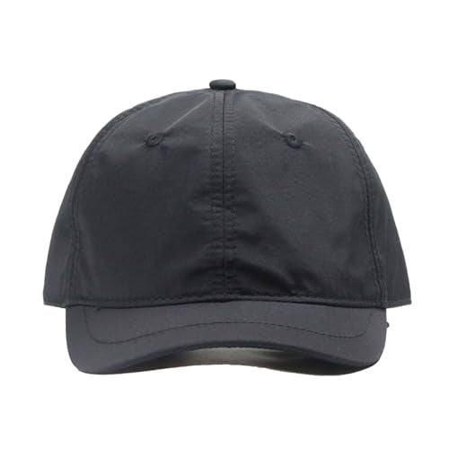 3cm Short Brim Stretch Fitted Baseball Caps Men's Quick Dry Breathable Unstructured Cap Curved Brim Trucker Hat K380 - color: Black