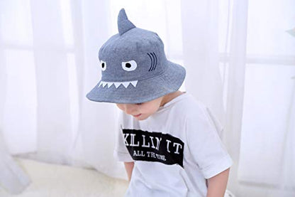Kids Toddler Baby Boy Sun Hat Summer Bucket Hats with UPF 50+ UV Sun Protective - color: Grey, size: 2-4T