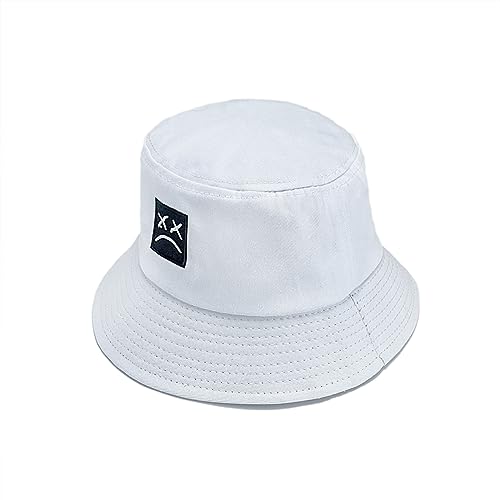 Bucket Hat Unisex Simple Caps Hip Hop Gorros Men Women Cap Beach Fishing Sunhat - color: White