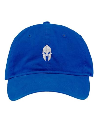 Go All Out Adult Spartan Warrior Helmet Embroidered Hat - color: Royal