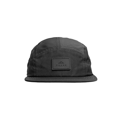 Tillak Wallowa Kodra Hat, Lightweight Oxford Nylon 5 Panel Cap with Snap Closure - color: Black