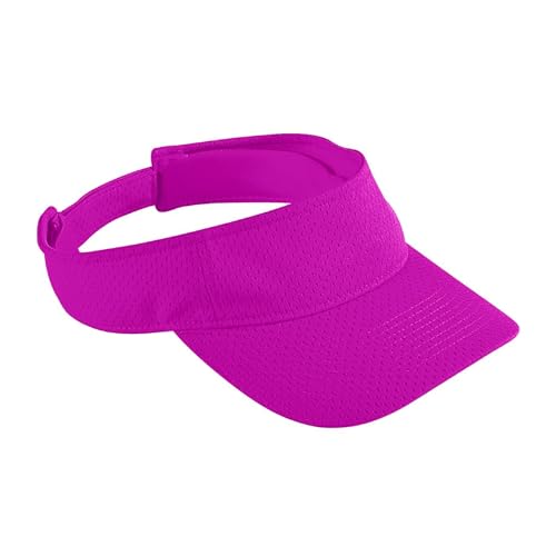 Augusta Sportswear Women's Athletic Mesh Visor - Stylish Sun Hat for Golf, Running, and Outdoor Activities - color: Power Pink