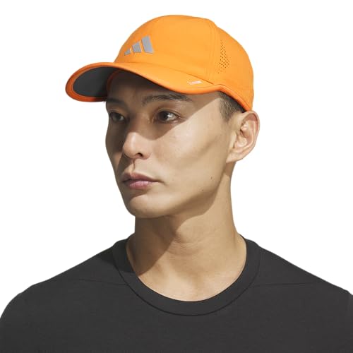 adidas Men's Superlite Hat - color: Pure Orange/Silver Metallic/White/3