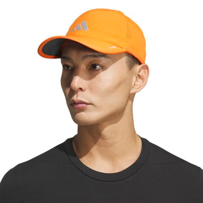 adidas Men's Superlite Hat - color: Pure Orange/Silver Metallic/White/3