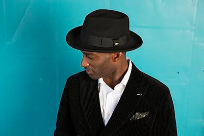 Scala Classico Men's Crushable Wool Felt Fedora - color: Grey, size: X-Large
