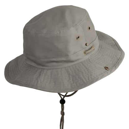 Extra Big Size Brushed Twill Aussie Hats - color: Olive, size: XX-Large-3X-Large