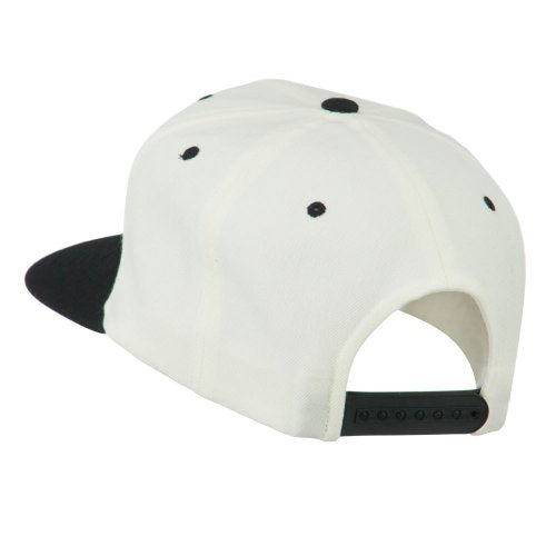 e4Hats.com Fly Embroidered Flat Bill Cap - color: Natural Black