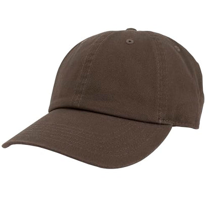 Gelante Baseball Cap Dad Hat 100% Cotton Polo Style Plain Blank Adjustable Size. - color: Dark Brown