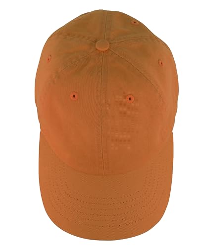 Gelante Baseball Cap Dad Hat 100% Cotton Polo Style Plain Blank Adjustable Size. - color: Orange
