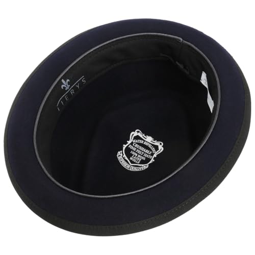 Lierys Diamond Crown Pork Pie Hat Women/Men | - color: Blue, size: 6 3/4-6 7/8