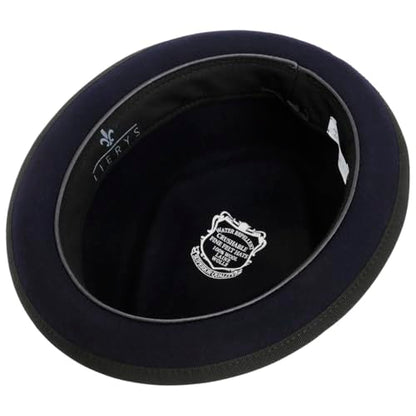 Lierys Diamond Crown Pork Pie Hat Women/Men | - color: Blue, size: 7 1/2-7 5/8