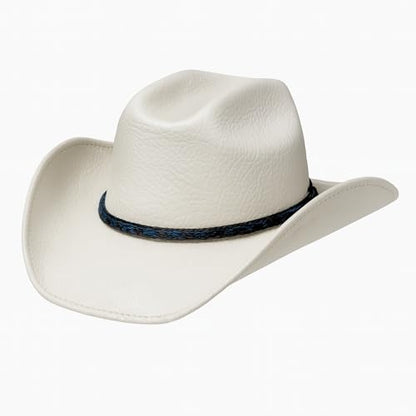 Gamboa Horsehair Hat Band for Cowboy Hats - color: Blue and Gray
