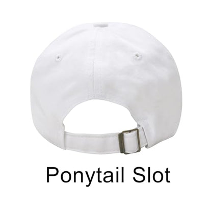 NPJY Baseball Cap Golf Dad Hat Adjustable Original Classic Low Profile Hat - color: White(washed)