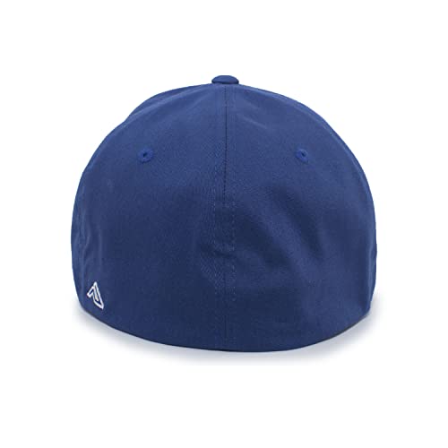 Pacific Headwear Unisex Adult Twill Stretchfit Cap - color: Royal, size: X-Small
