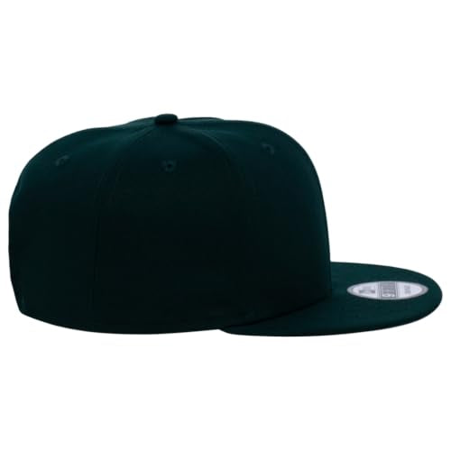 New Era Blank Custom 59FIFTY Fitted Flat Bill Cap - color: Dark Green, size: One Size