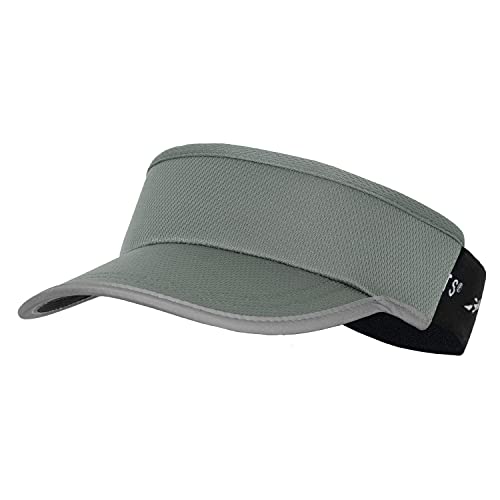 Headsweats Unisex Adult Lightweight Performance Running Reflective Visor - color: Supervisor Graphite Reflective