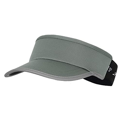 Headsweats Unisex Adult Lightweight Performance Running Reflective Visor - color: Supervisor Graphite Reflective