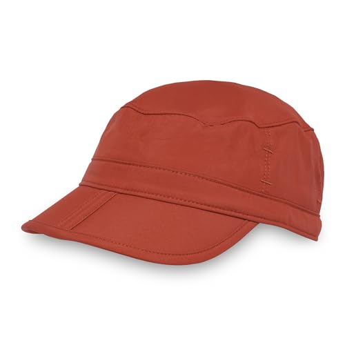 Sunday Afternoons Sun Tripper Cap, UPF 50+ Unisex Cadet Cap - color: Mesa Red, size: Large
