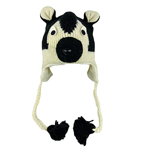 Agan Traders Animal Hat Cap Wool Fleece Lined Trapper Beanie Multi-Functional Set Girls Boys Adult - color: Siberian Husky