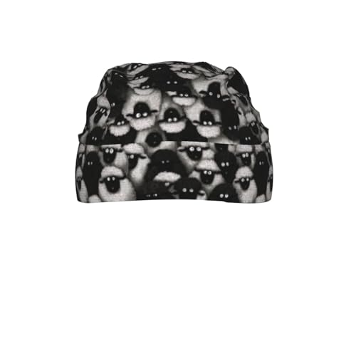 Adjustable Cycling Cap, Quick Dry Sports Bandana Skull Cap Helmet Liner - color: Funny Sheep