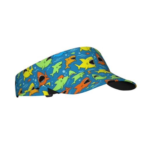 Leopard Print Sun Visor Hat Adjustable Sports Beach Cap for Men Women - color: 22