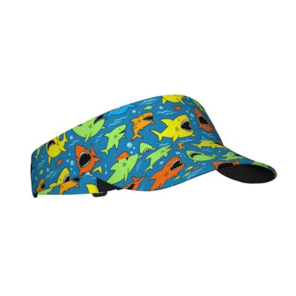 Leopard Print Sun Visor Hat Adjustable Sports Beach Cap for Men Women - color: 22