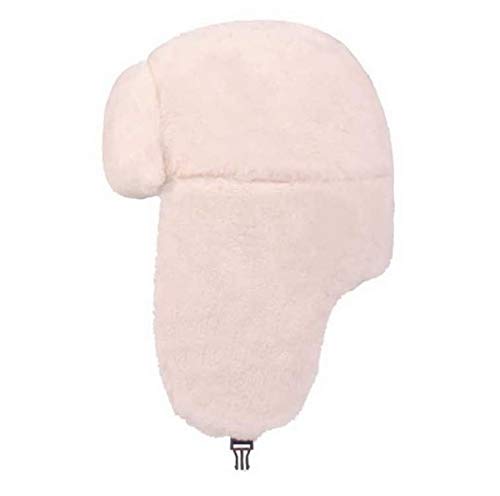Brcus Women Russian Ushanka Trapper Pilot Aviator Cap Winter Windproof Ski Hat - color: Cream