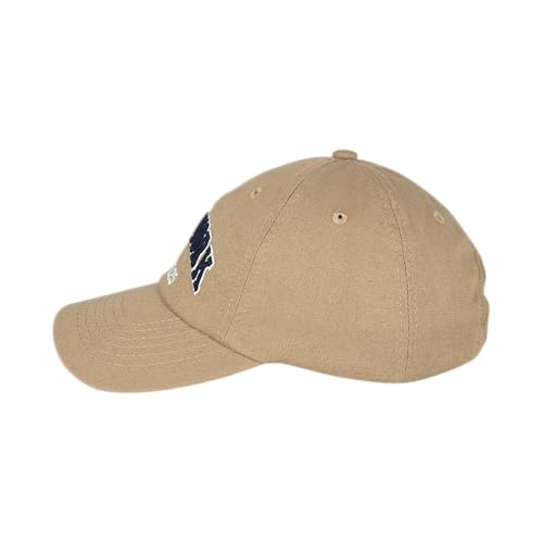 E BY ELIDAN NY Dad Hat, New York EST.1625 Cotton Baseball Cap Women & Men - color: Khaki Navy