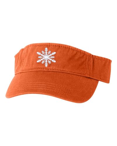 Go All Out Snowflake Cute Christmas Bucket Ponytail Visor Embroidered Cap Dad Hat - color: Orange