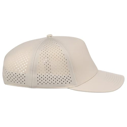 Lids Tee Box 5-Panel Performance Tech Adjustable Snapback Cap - color: Stone
