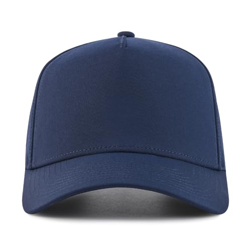 BOTVELA Men Adjustable Snapback Laser Cut Mesh Baseball Cap - color: Navy