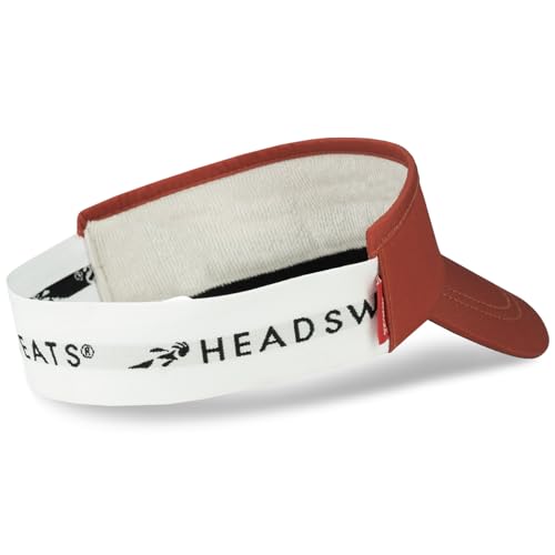Headsweats Performance Pickleball Hats and Visors - color: Brick Red, style: Visor