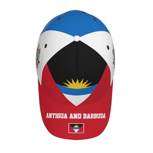 National Flags Baseball Cap for Men Women, Adjustable Trucker Hat Sun Visor Caps, Outdoor Dad Cap Patriotic Hat - color: Antigua and Barbuda Flag