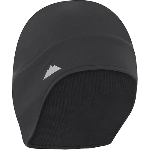 Tough Headwear Thermal Skull Cap - Moisture-Wicking Running Beanie - Snug Fit Ski Helmet Liner - Lightweight Cycling Cap - color: Grey