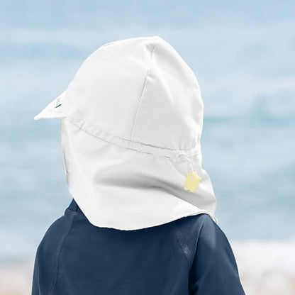 Green Sprouts Unisex-Baby Flap Sun Protection Swim HatHat - color: White, size: 0-6 Months