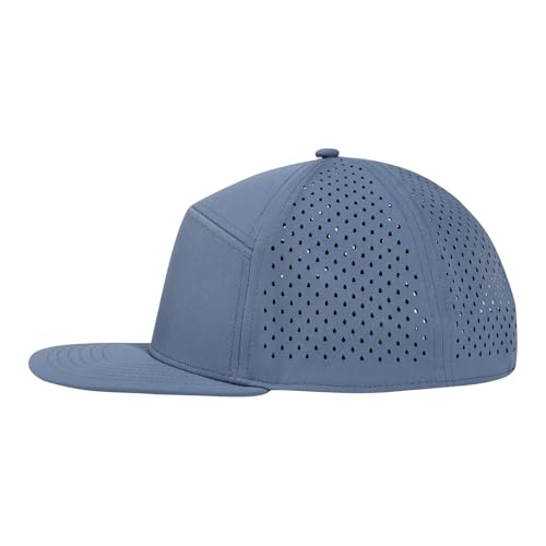 Mens Oversize XXL Flat Brim Baseball Cap - color: Blue