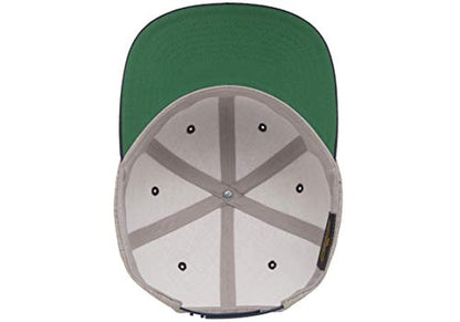 Flexfit Unisex Adult Yp Classics Premium Snapback Cap – 2-Tone - color: Heather/Navy