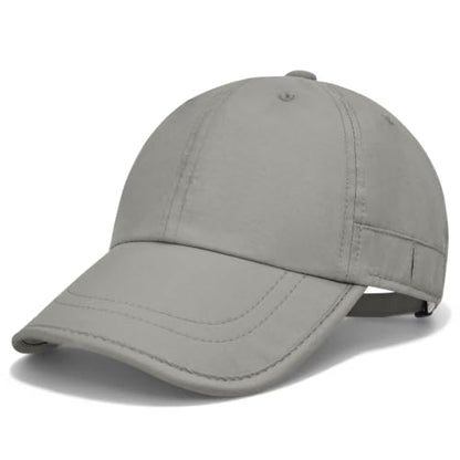 Baseball Cap Unstructured Athletic Golf Cap Soft-Brim Foldable Hat - color: Dark Green