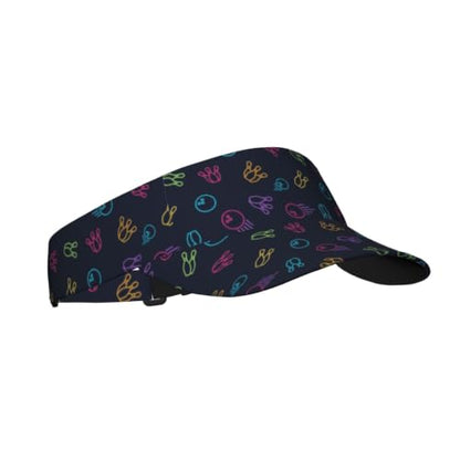 Leopard Print Sun Visor Hat Adjustable Sports Beach Cap for Men Women - color: 27