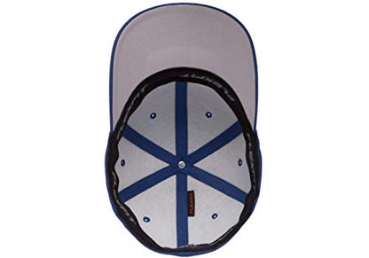 Flexfit/Yupoong Men's Cotton Twill Fitted Cap - color: Blue, size: Large-X-Large