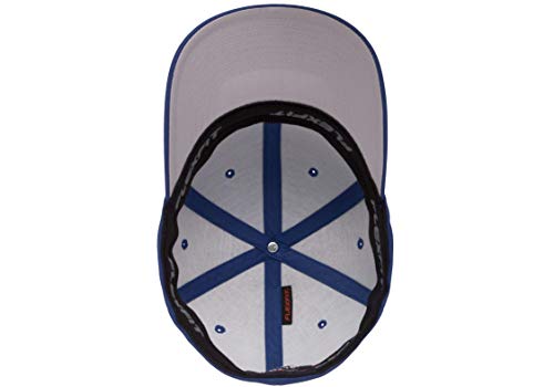 Flexfit/Yupoong Men's Cotton Twill Fitted Cap - color: Blue, size: Large-X-Large