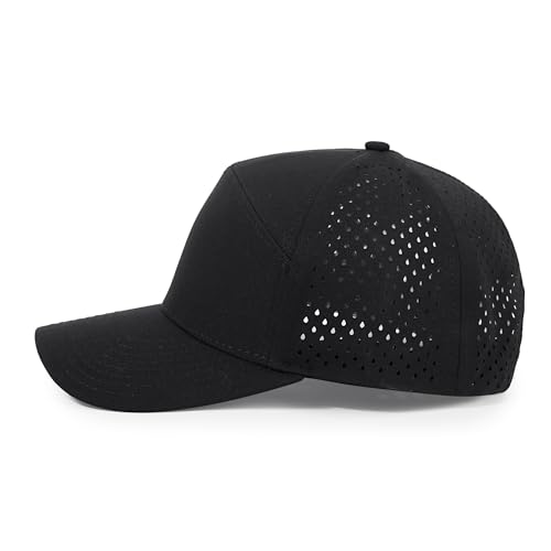 HH HOFNEN Quick Dry Baseball Cap Snapback Golf Trucker Hat for Man Women - color: 4-darkgray+gray+black+white