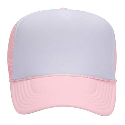 Otto Caps 5 Panel High Crown Mesh Back Trucker Hat Polyester Foam Front