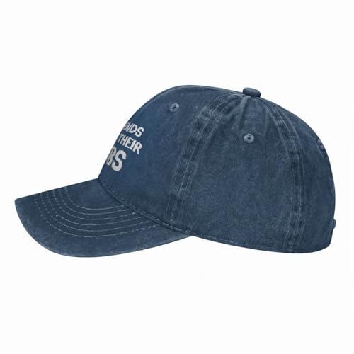 Funny Cap Real Friends Show Me Their Boobs Hat for Women Dad Hat Graphic Hat - color: Navy Blue