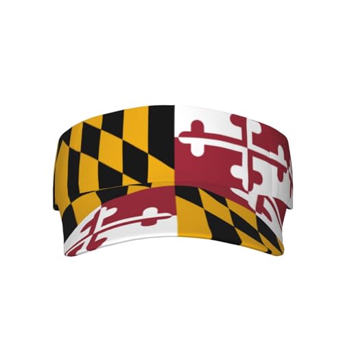 Stylish Visor Cap, Adjustable Lightweight Sun Hat for Men Women Teens - Sports, Beach, Golf, Tennis - color: Maryland1