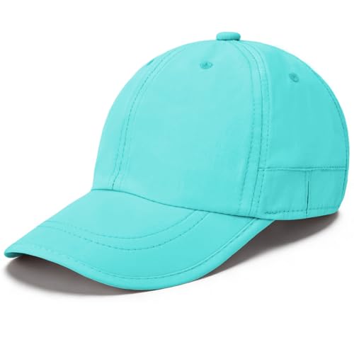 ZOORON Soft Brim Baseball Cap Low Profile Unstructured Dad Hat, Adjustable Washer Friendly Sport Hats for Golf Running - color: 1pack-sky Blue