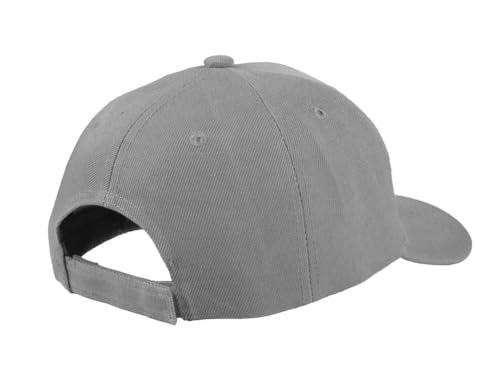 TK Flex Blank Hats, Adjustable Plain Hats, Casual Women's and Men's Hats, Baseball Caps for Patches and Embroidery, 12 Pack - color: Grey