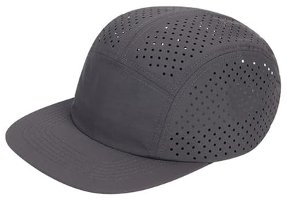 COOLSOME Five Panels Hat Basic Daily Wear Breathable Mesh Airy Quick Dry Cap - color: Laser Mesh|gray M 56-60cm