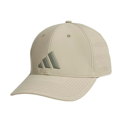adidas Men's Gameday Stretch Fit Hat - color: Wonder Cargo Khaki/Clay Grey/5, size: Large-X-Large