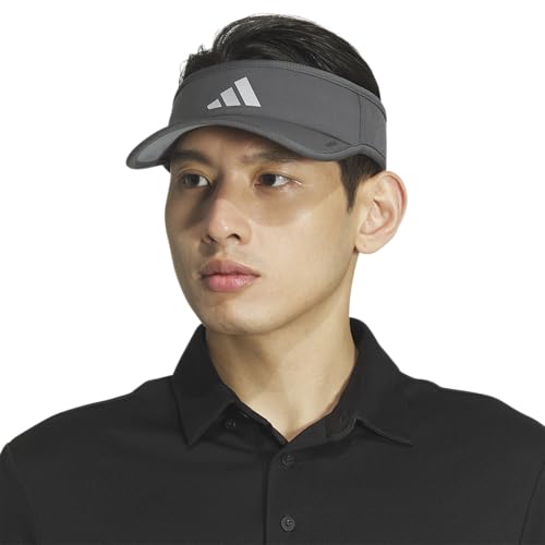 adidas Men's Superlite Visor - color: Grey Six/Silver Metallic/3